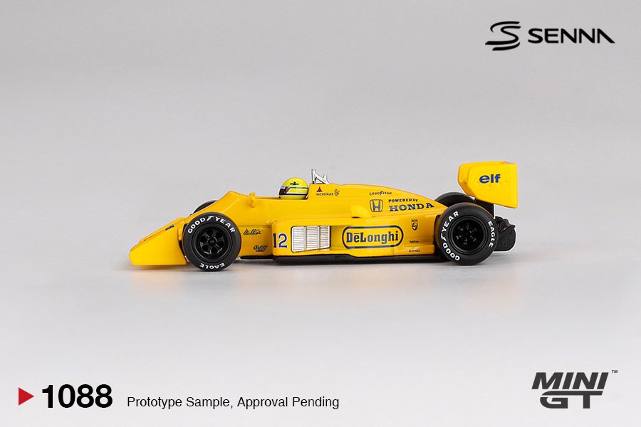 MINI GT #1088 — Lotus 99T #12 Ayrton Senna 1987 Monaco Grand Prix Winner Senna's Grand Prix Legends - Image 4