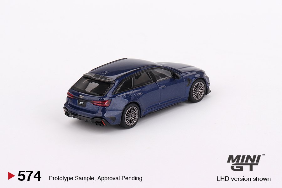 MINI GT #574 — ABT Audi RS6-R Navarra Blue Metallic - Image 4