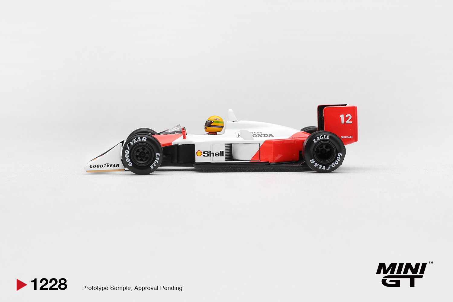 MINI GT #1228 — McLaren MP4/4 #12 Ayrton Senna 1988 Canadian Grand Prix Winner - Image 4