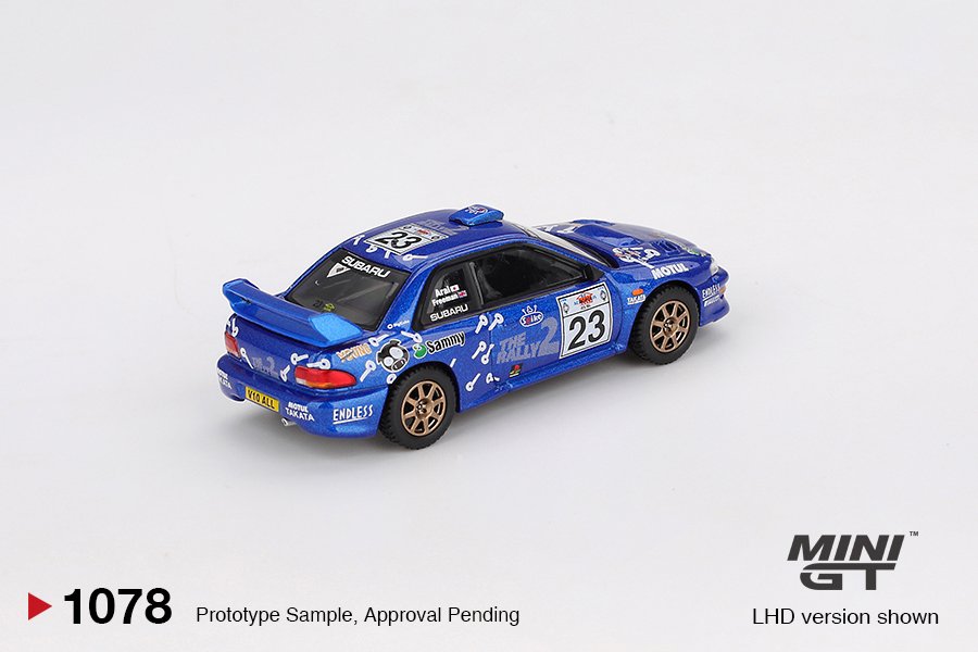 MINI GT #1078 — Subaru Impreza WRC99 #23 2000 Acropolis Rally - Image 4