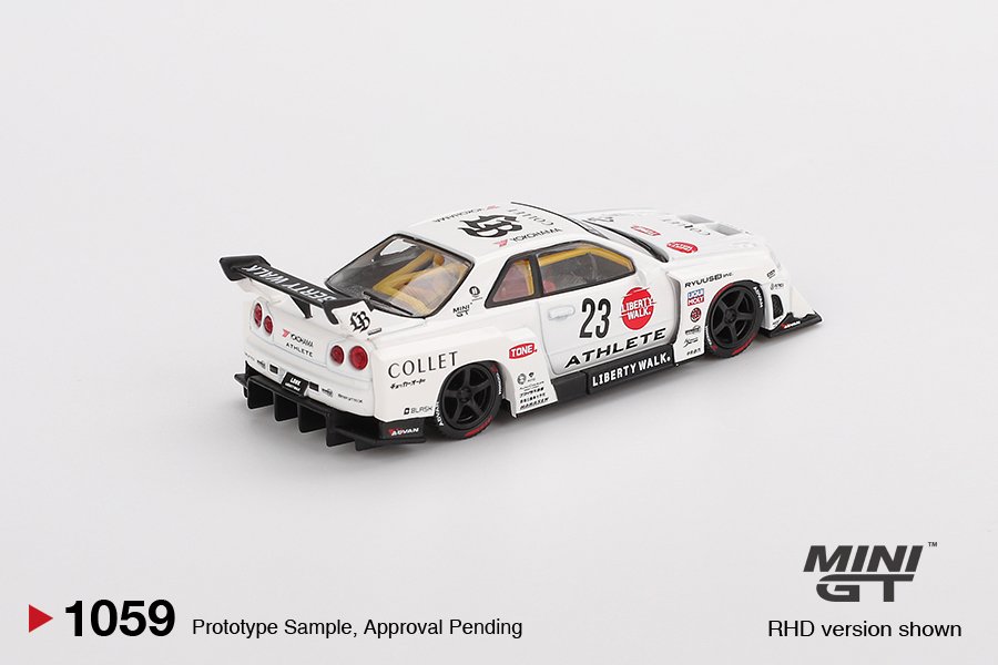 MINI GT #1059 — Nissan LB-ER34 Super Silhouette ATHLETE/COLLET - Image 4