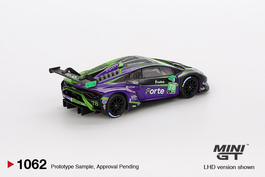 MINI GT #1062 — Lamborghini Huracán GT3 EVO2 #78 Forte Racing 2024 IMSA Daytona 24 Hrs - Image 4