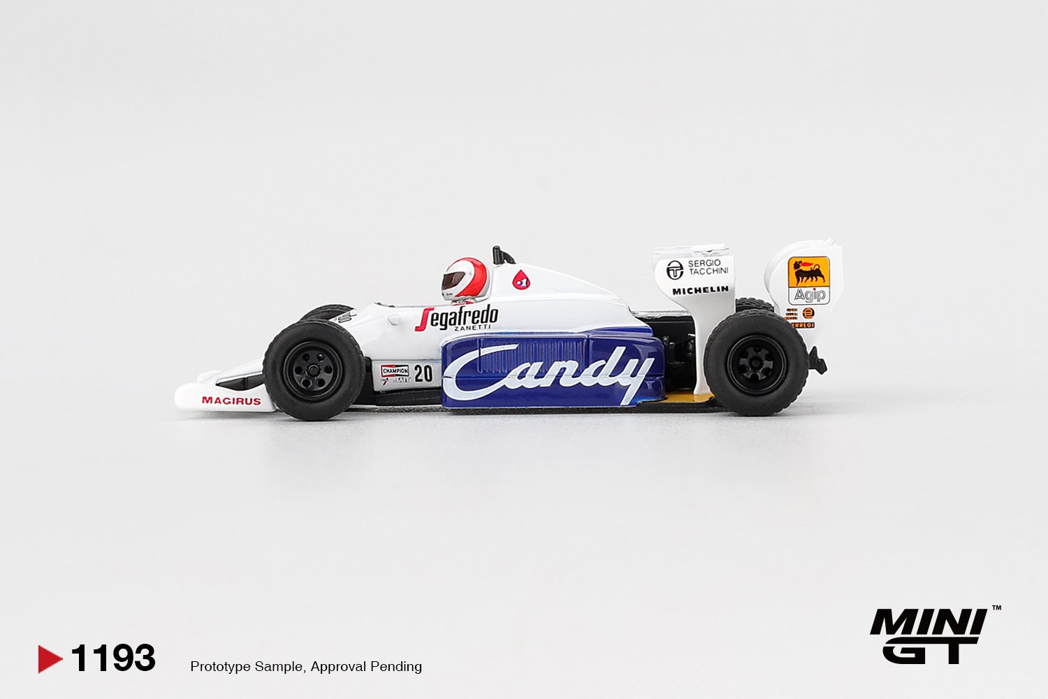 MINI GT #1193 — Toleman TG184 #20 Johnny Cecotto 1984 Monaco Grand Prix - Image 4