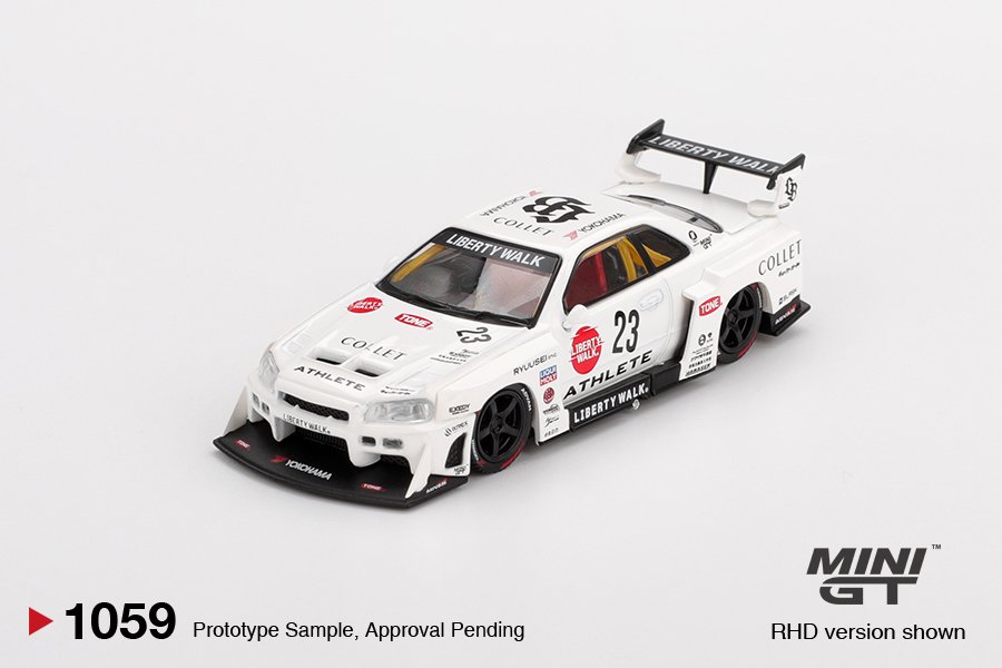 MINI GT #1059 — Nissan LB-ER34 Super Silhouette ATHLETE/COLLET - Image 3