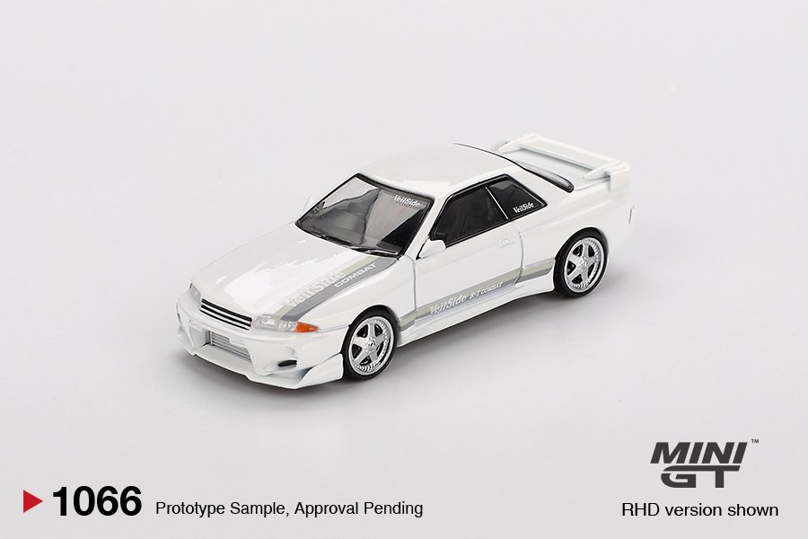 MINI GT #1066 — Nissan Skyline GT-R (R32) VeilSide Combat C-I White - Image 3