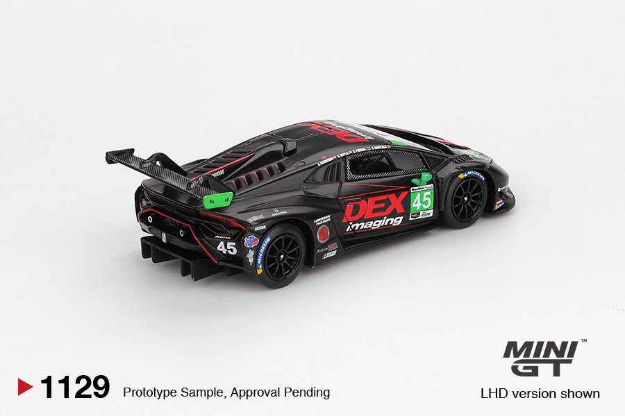 MINI GT #1129 — Lamborghini Huracán GT3 EVO2 #45 No. 45 DEX Imaging 2024 IMSA Daytona 24 Hrs - Image 4