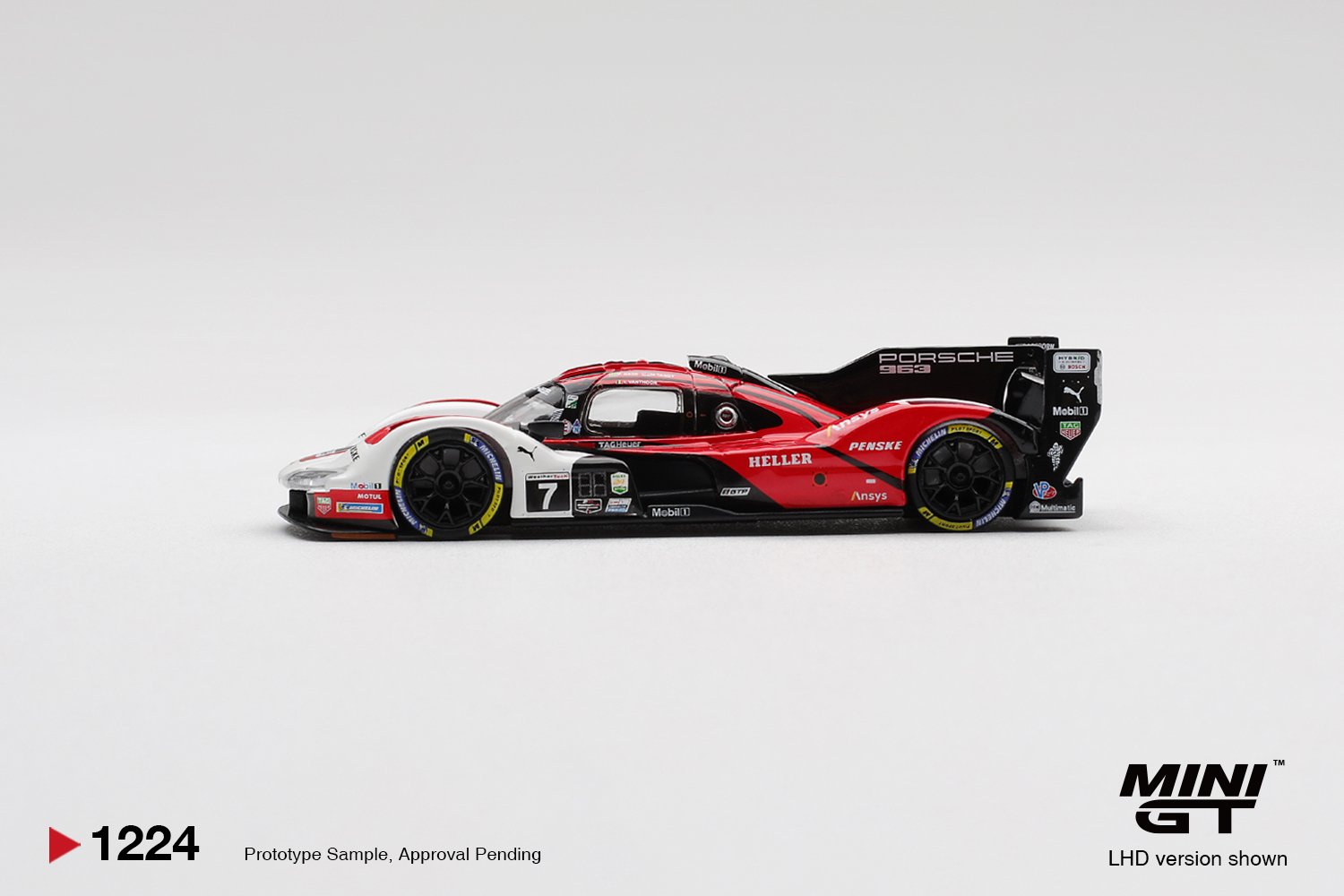 MINI GT #1224 — Porsche 963 #7 Porsche Penske Motorsport 2025 IMSA Daytona 24 Hrs Winner - Image 4