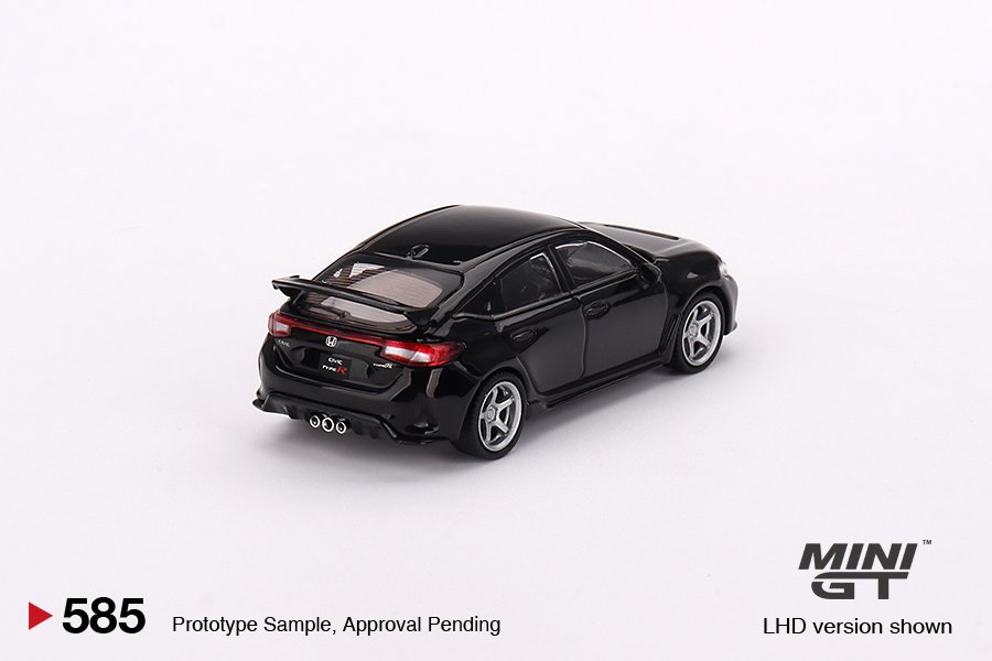 MINI GT #585 — Honda Civic Type R Crystal Black Pearl 2023 W/ Advan GT Wheel - Image 4