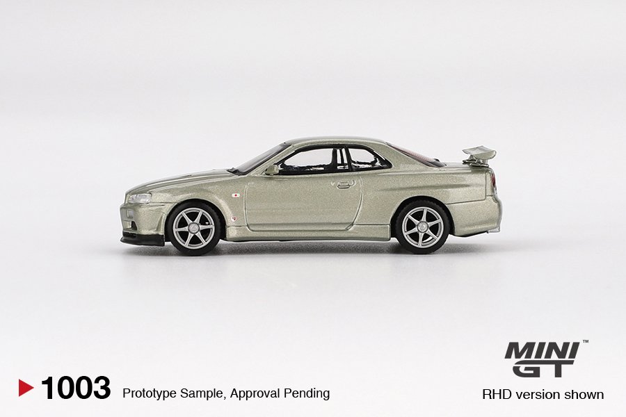 MINI GT #1003 — Nissan Skyline GT-R (R34) V-Spec II Nür Millenium Jade - Image 5