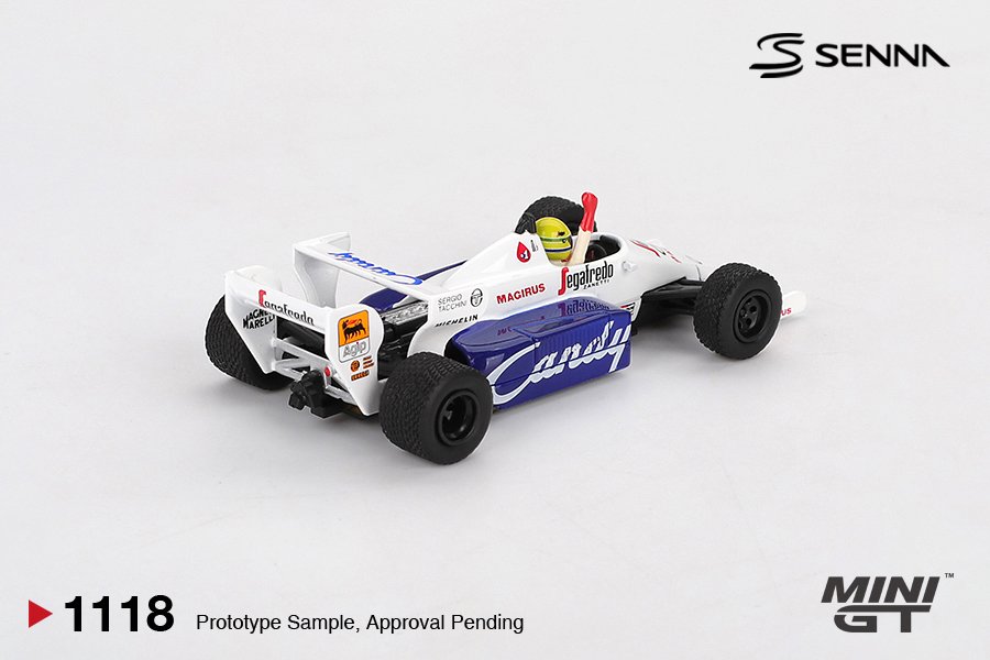 MINI GT #1118 — Toleman TG184 #19 Ayrton Senna 1984 Monaco Grand Prix 2nd Place Senna's Grand Prix Legends - Image 3