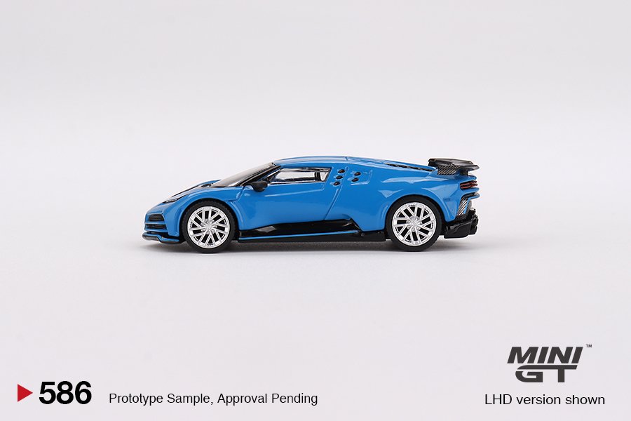 MINI GT #586 — Bugatti Centodieci Blu Bugatti LHD version only - Image 5
