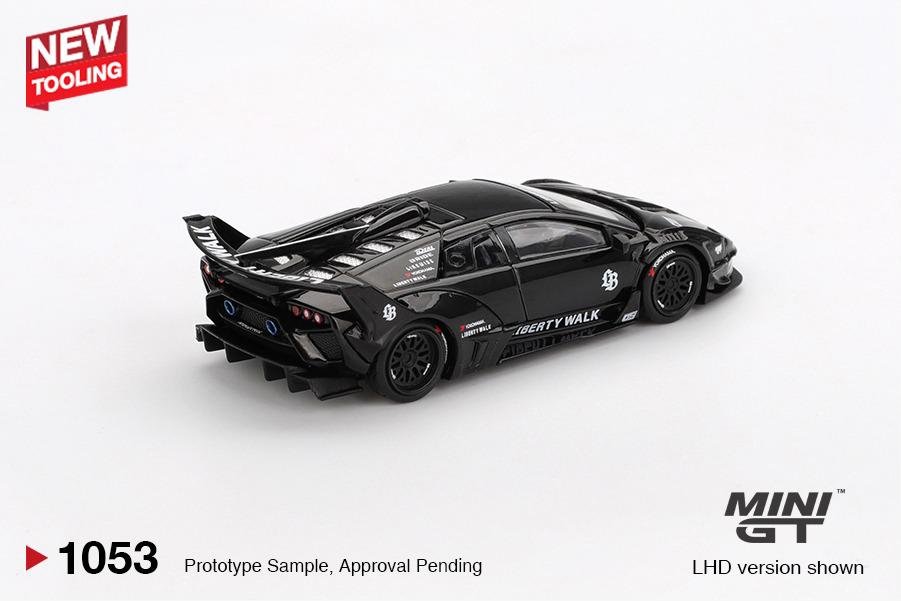 MINI GT #1053 — Lamborghini LB-Silhouette WORKS MURCIELAGO GT Evo Black - Image 4