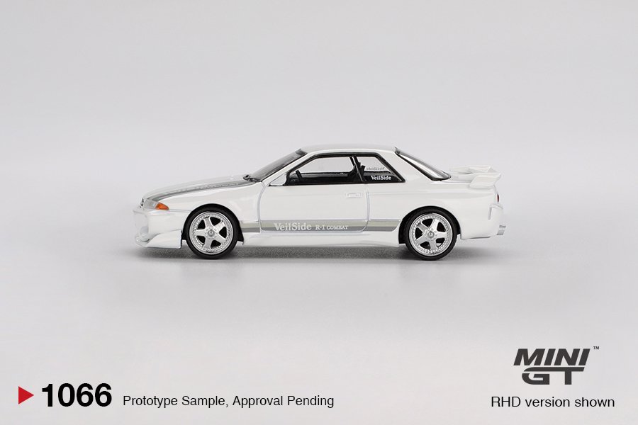 MINI GT #1066 — Nissan Skyline GT-R (R32) VeilSide Combat C-I White - Image 5