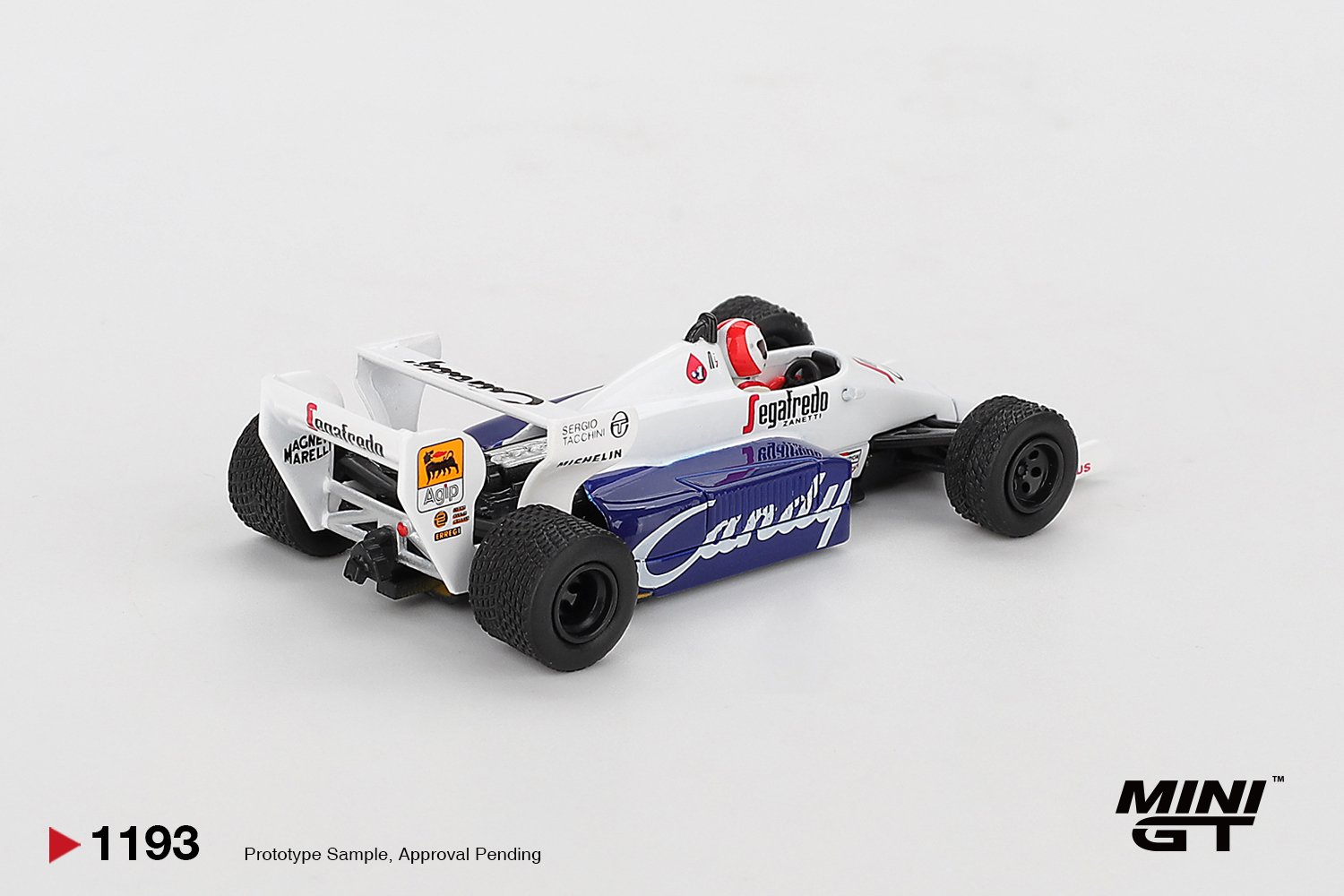 MINI GT #1193 — Toleman TG184 #20 Johnny Cecotto 1984 Monaco Grand Prix - Image 3