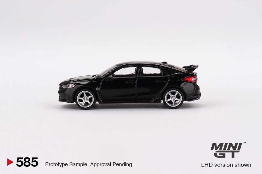 MINI GT #585 — Honda Civic Type R Crystal Black Pearl 2023 W/ Advan GT Wheel - Image 5