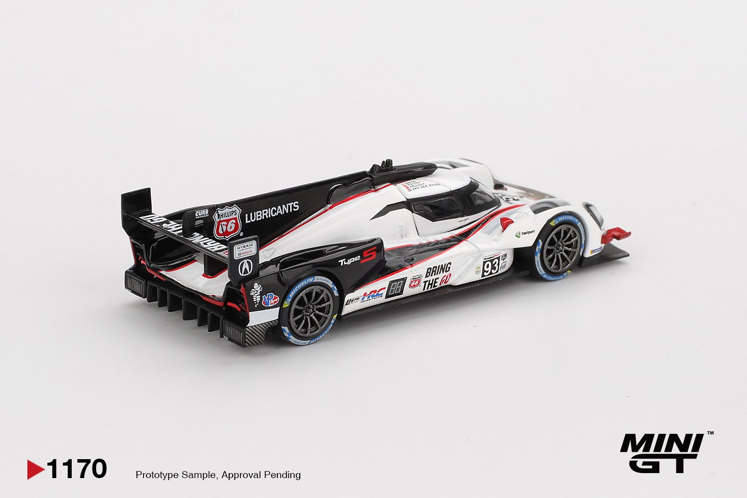 MINI GT #1170 — Acura ARX-06 GTP #93 Acura Meyer Shank Racing 2025 IMSA Daytona 24 Hrs - Image 3