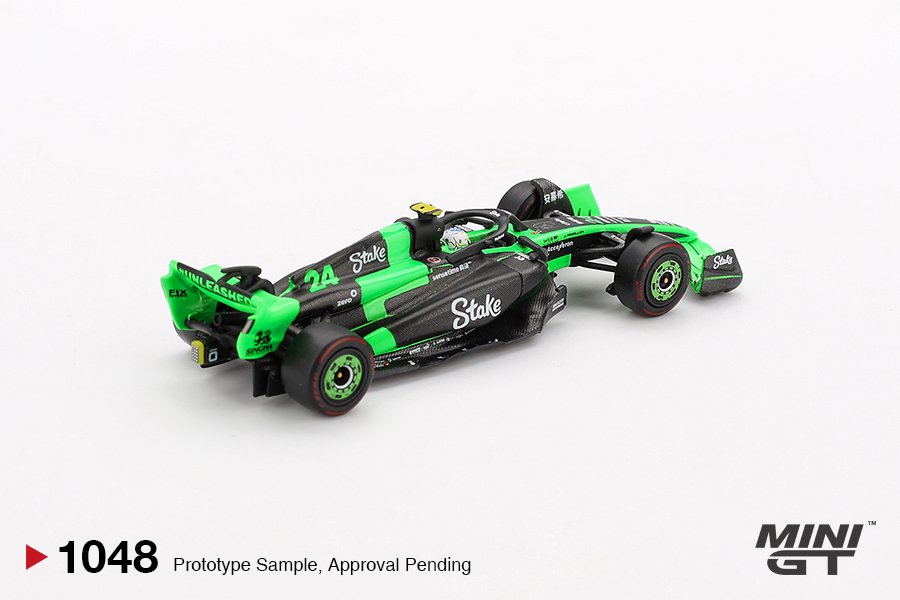 MINI GT #1048 — Kick Sauber C44 #24 Guanyu Zhou 2024 F1 2024 Chinese GP - Image 3