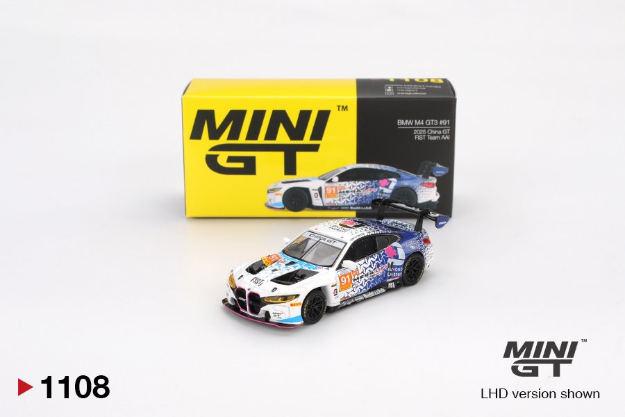 MINI GT #1108 — BMW M4 GT3 #91 FIST Team AAI 2025 China GT - Image 3