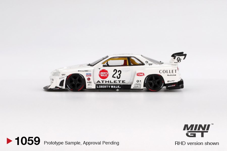 MINI GT #1059 — Nissan LB-ER34 Super Silhouette ATHLETE/COLLET - Image 5