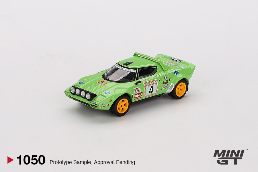 MINI GT #1050 — Lancia Stratos HF #4 1979 Spanish Rally Champion - Image 3