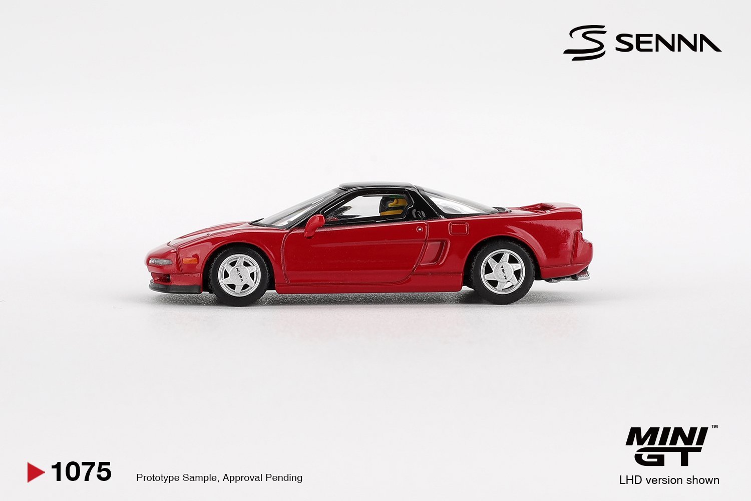 MINI GT #1075 — Honda NS-X Prototype Midship Sports 1989 Ayrton Senna w/ Figure - Image 4