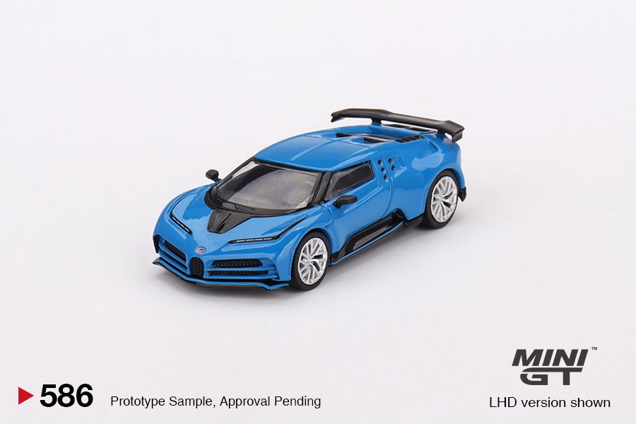MINI GT #586 — Bugatti Centodieci Blu Bugatti LHD version only - Image 3