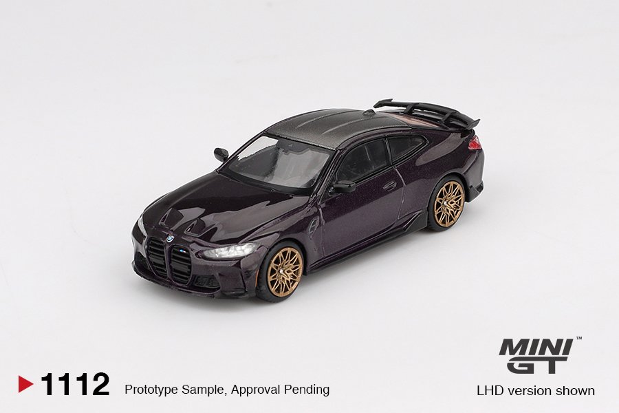 MINI GT #1112 — BMW M4 M-Performance Daytona Violet - Image 3