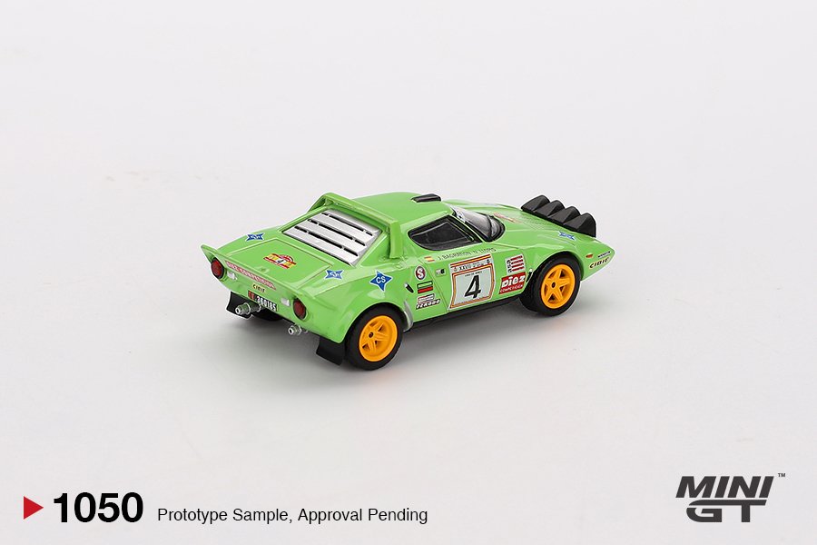 MINI GT #1050 — Lancia Stratos HF #4 1979 Spanish Rally Champion - Image 4