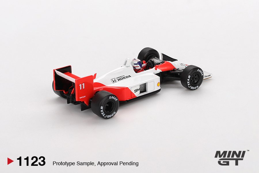 MINI GT #1123 — McLaren MP4/4 #11 Alain Prost 1988 Japanese Grand Prix 2nd Place - Image 3